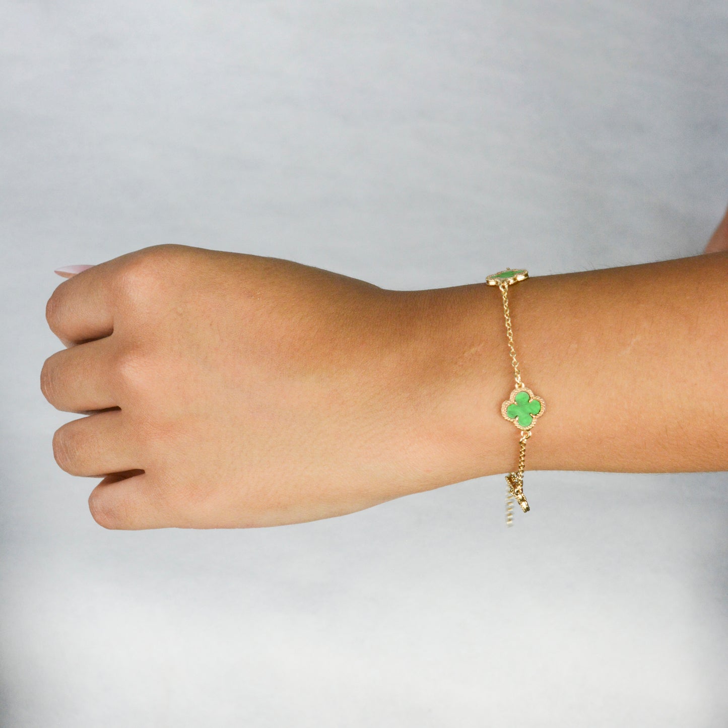 PULSERA TREBOL 18K